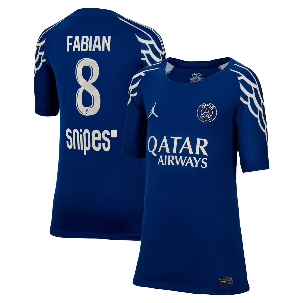 maglia jordan fourth stadium del psg 2024-25 – bambini con stampa fabian 8 Collezione | Kit e Maglie PSG