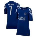 maglia jordan fourth stadium del psg 2024-25 – bambini con stampa karchaoui 7 Collezione | Kit e Maglie PSG
