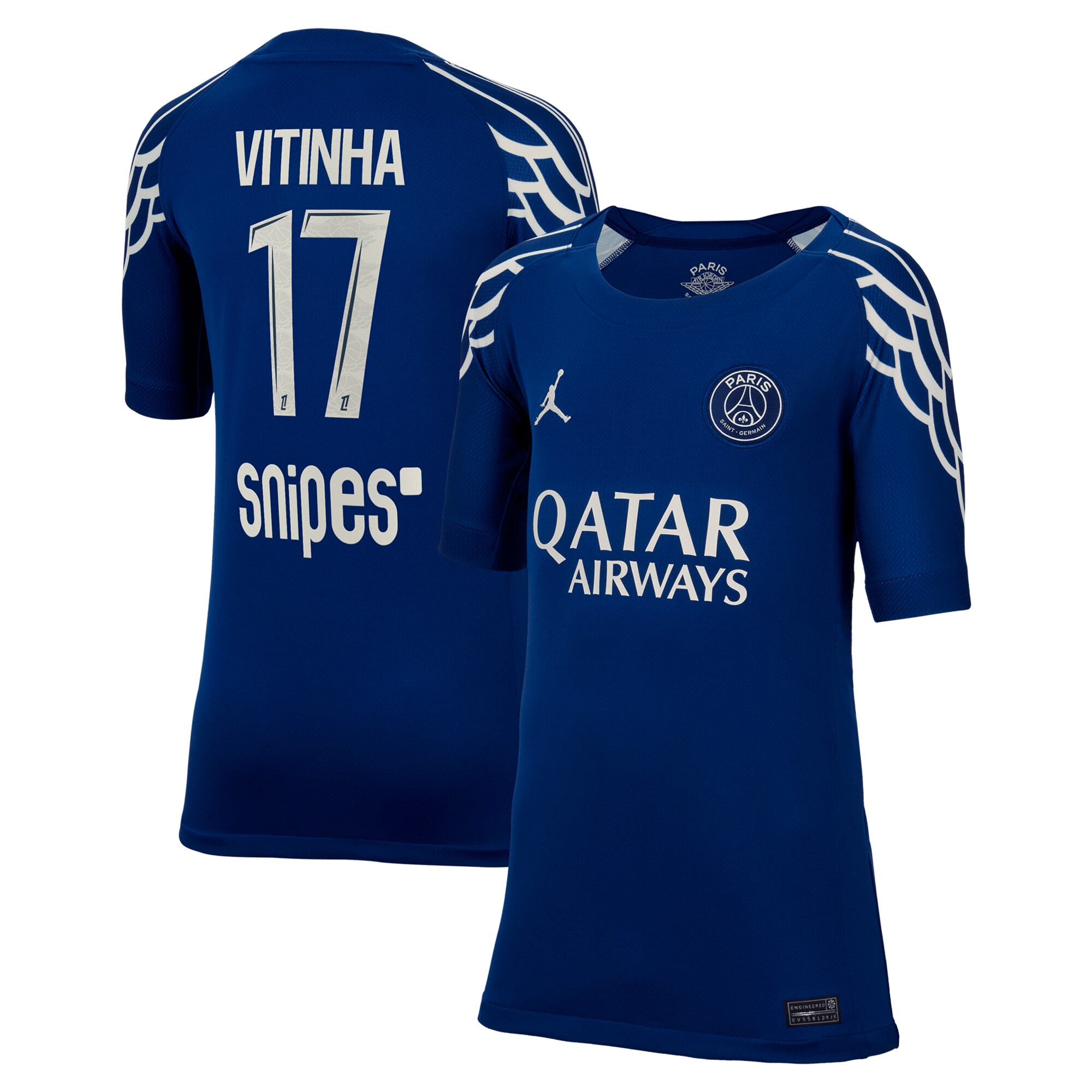 maglia jordan fourth stadium del psg 2024-25 – bambini con stampa vitinha 17 Collezione | Kit e Maglie PSG