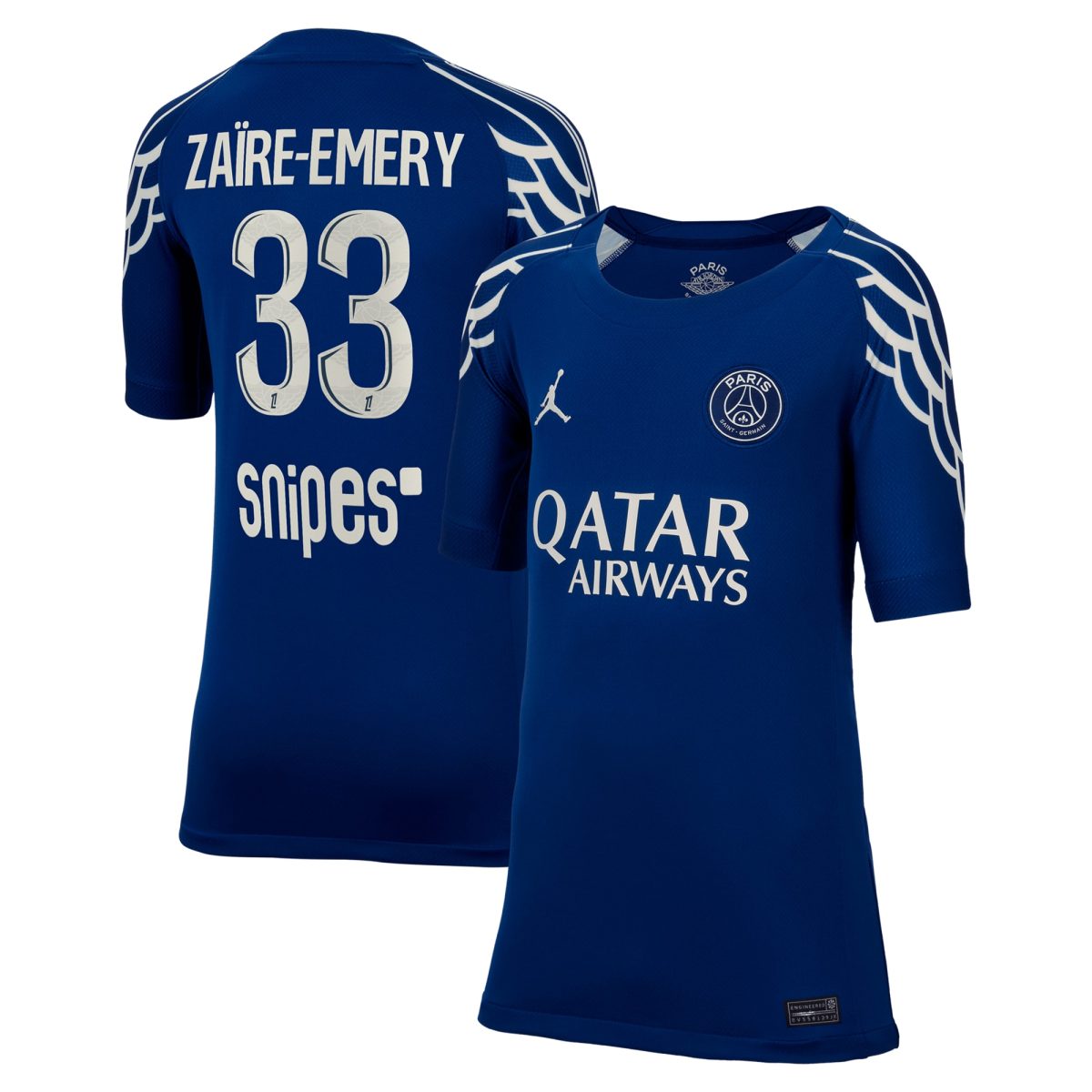 maglia jordan fourth stadium del psg 2024-25 – bambini con stampa zaire-emery 33 Collezione | Kit e Maglie PSG