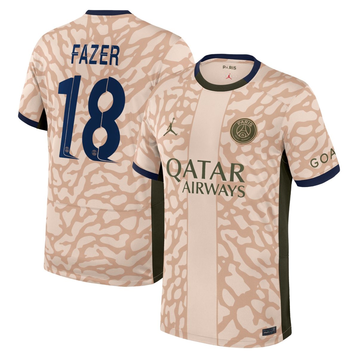maglia jordan fourth stadium del psg 2324 con stampa fazer 18 Collezione | Kit e Maglie PSG