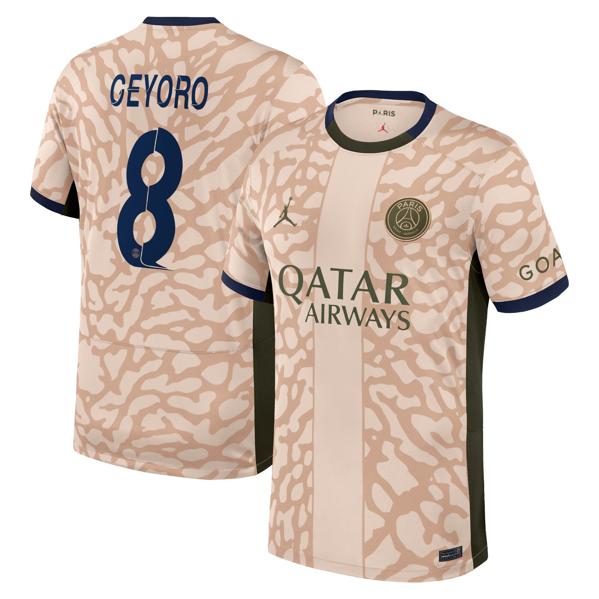 maglia jordan fourth stadium del psg 2324 con stampa geyoro 8 Collezione | Kit e Maglie PSG