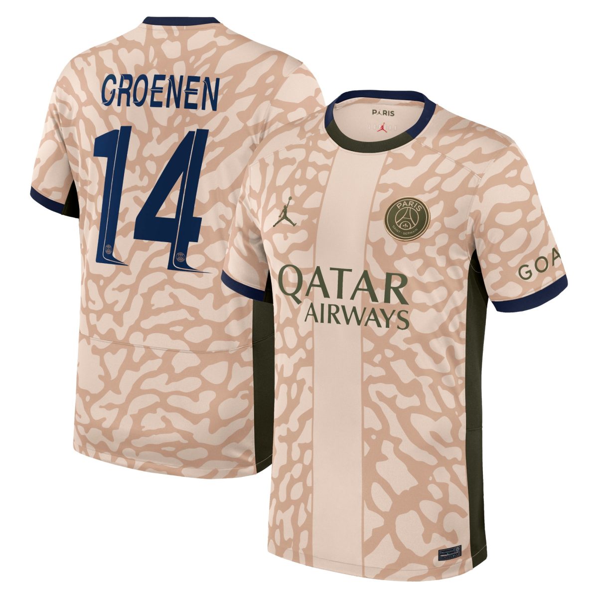 maglia jordan fourth stadium del psg 2324 con stampa groenen 14 Collezione | Kit e Maglie PSG