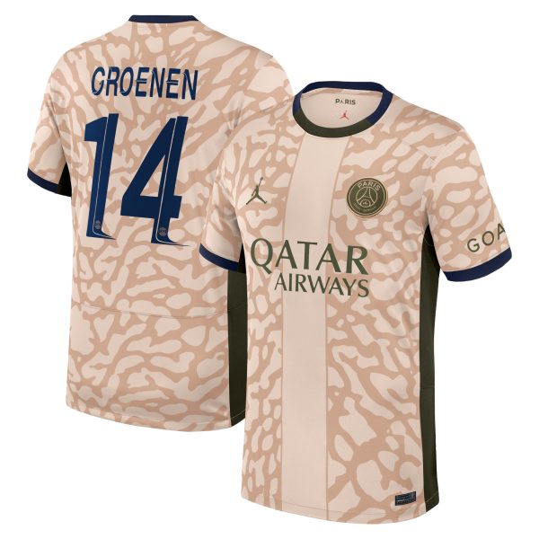 maglia jordan fourth stadium del psg 2324 con stampa groenen 14 Collezione | Kit e Maglie PSG