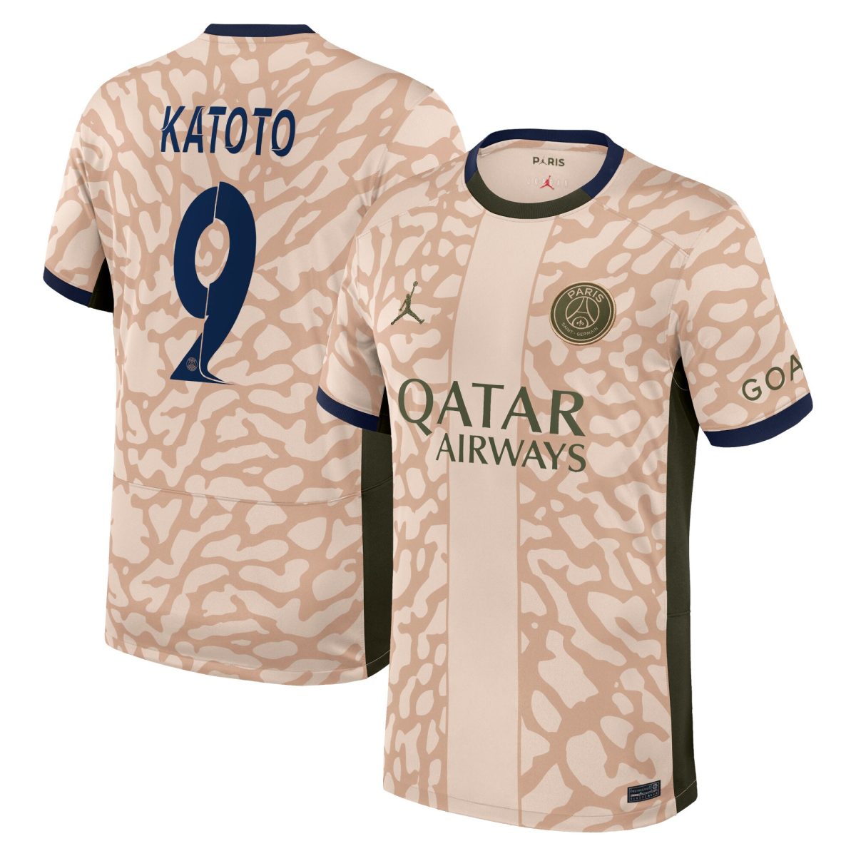 maglia jordan fourth stadium del psg 2324 con stampa katoto 9 Collezione | Kit e Maglie PSG