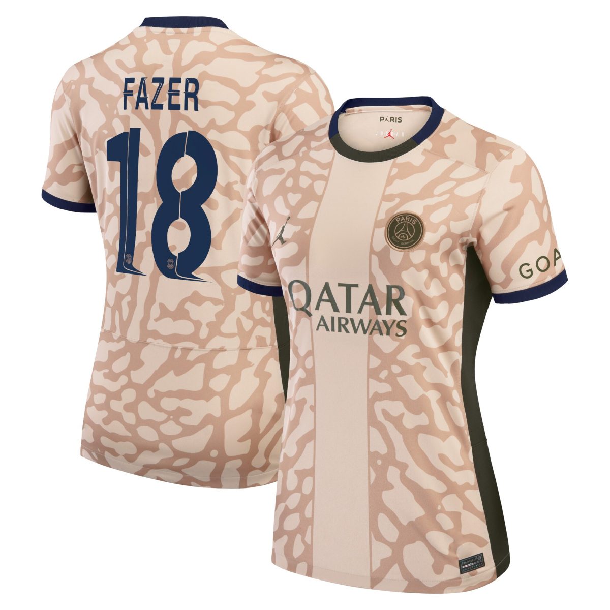 maglia jordan fourth stadium del psg 2324 – donne con stampa fazer 18 Collezione | Kit e Maglie PSG