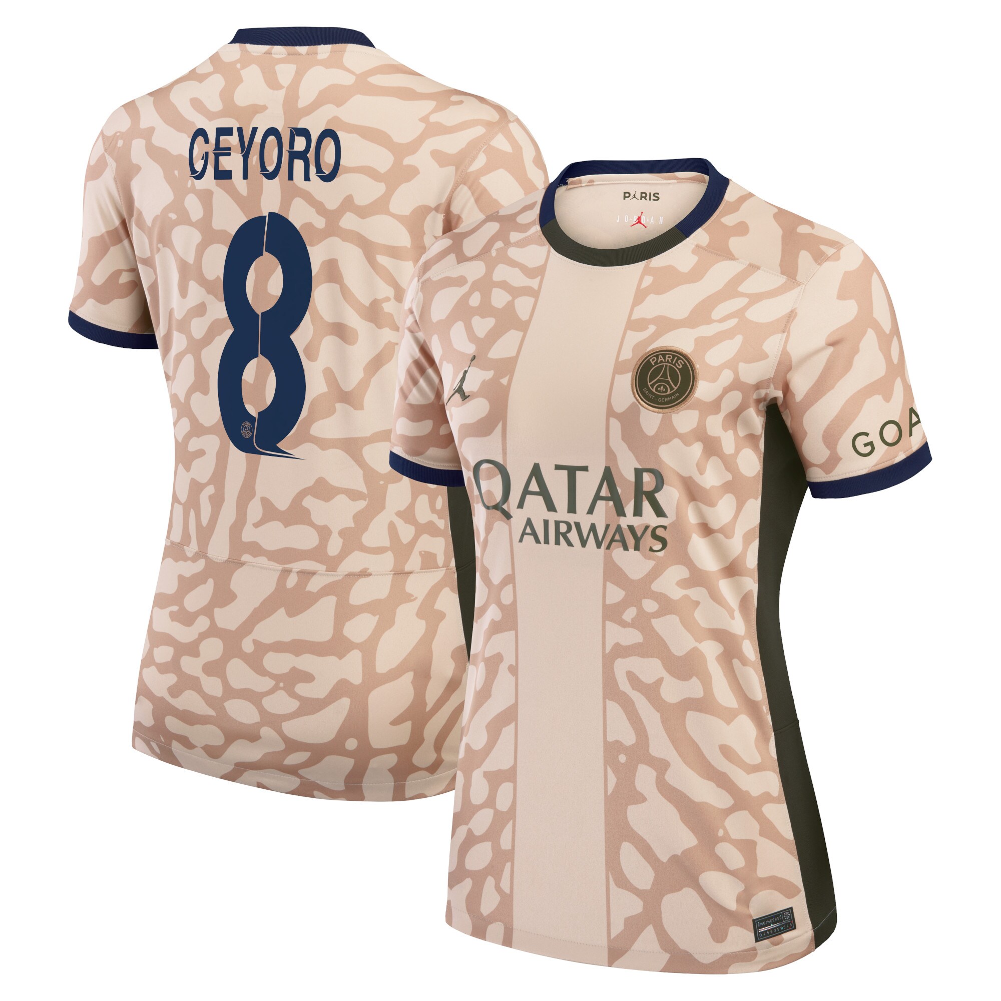 maglia jordan fourth stadium del psg 2324 – donne con stampa geyoro 8 Collezione | Kit e Maglie PSG