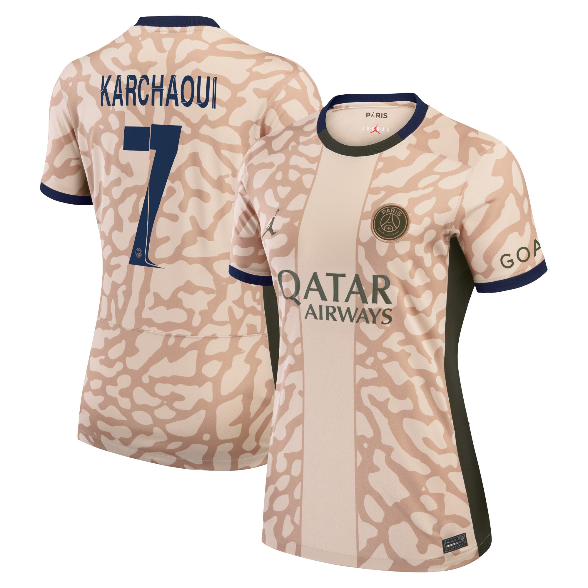 maglia jordan fourth stadium del psg 2324 – donne con stampa karchaoui 7 Collezione | Kit e Maglie PSG