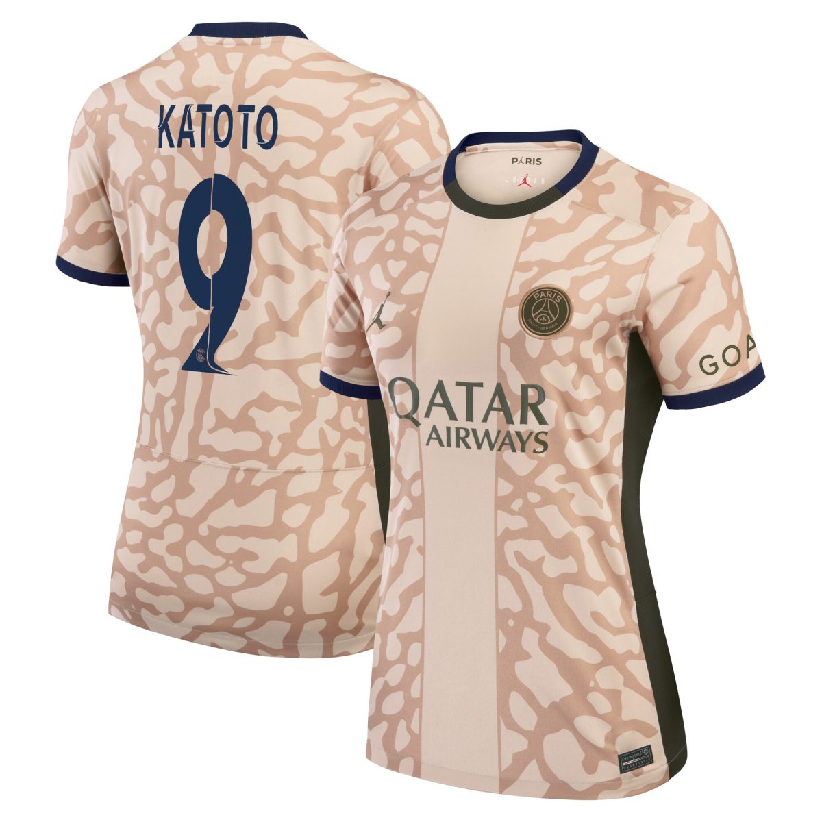 maglia jordan fourth stadium del psg 2324 – donne con stampa katoto 9 Collezione | Kit e Maglie PSG