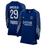 maglia jordan fourth stadium psg 2024-25 – manica lunga – bambini con stampa barcola 29 Collezione | Kit e Maglie PSG