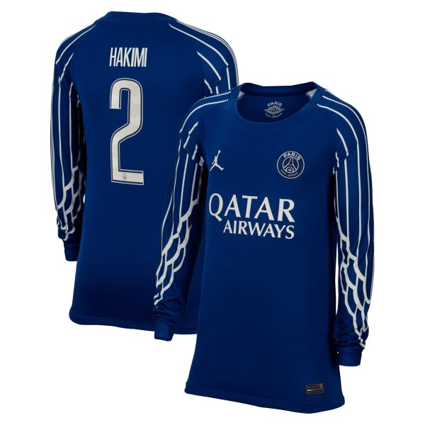 maglia jordan fourth stadium psg 2024-25 – manica lunga – bambini con stampa cup hakimi 2 Collezione | Kit e Maglie PSG