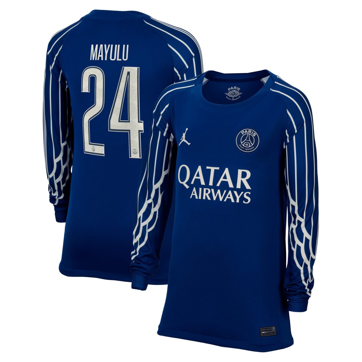 maglia jordan fourth stadium psg 2024-25 – manica lunga – bambini con stampa cup mayulu 24 Collezione | Kit e Maglie PSG