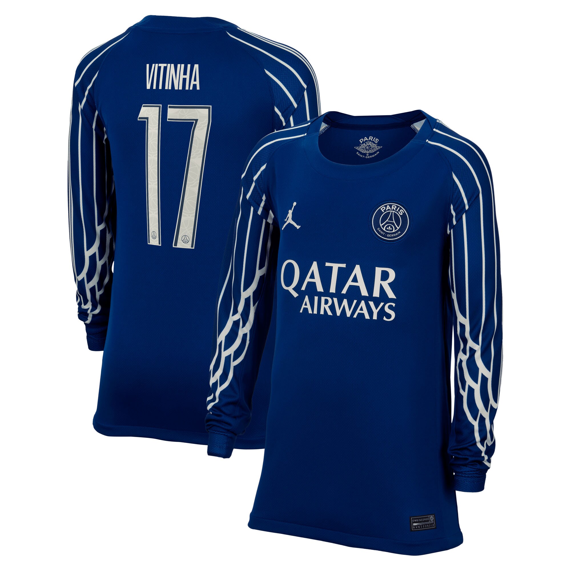 maglia jordan fourth stadium psg 2024-25 – manica lunga – bambini con stampa cup vitinha 17 Collezione | Kit e Maglie PSG