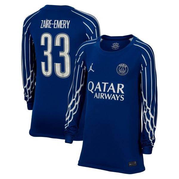 maglia jordan fourth stadium psg 2024-25 – manica lunga – bambini con stampa cup zaire-emery 33 Collezione | Kit e Maglie PSG