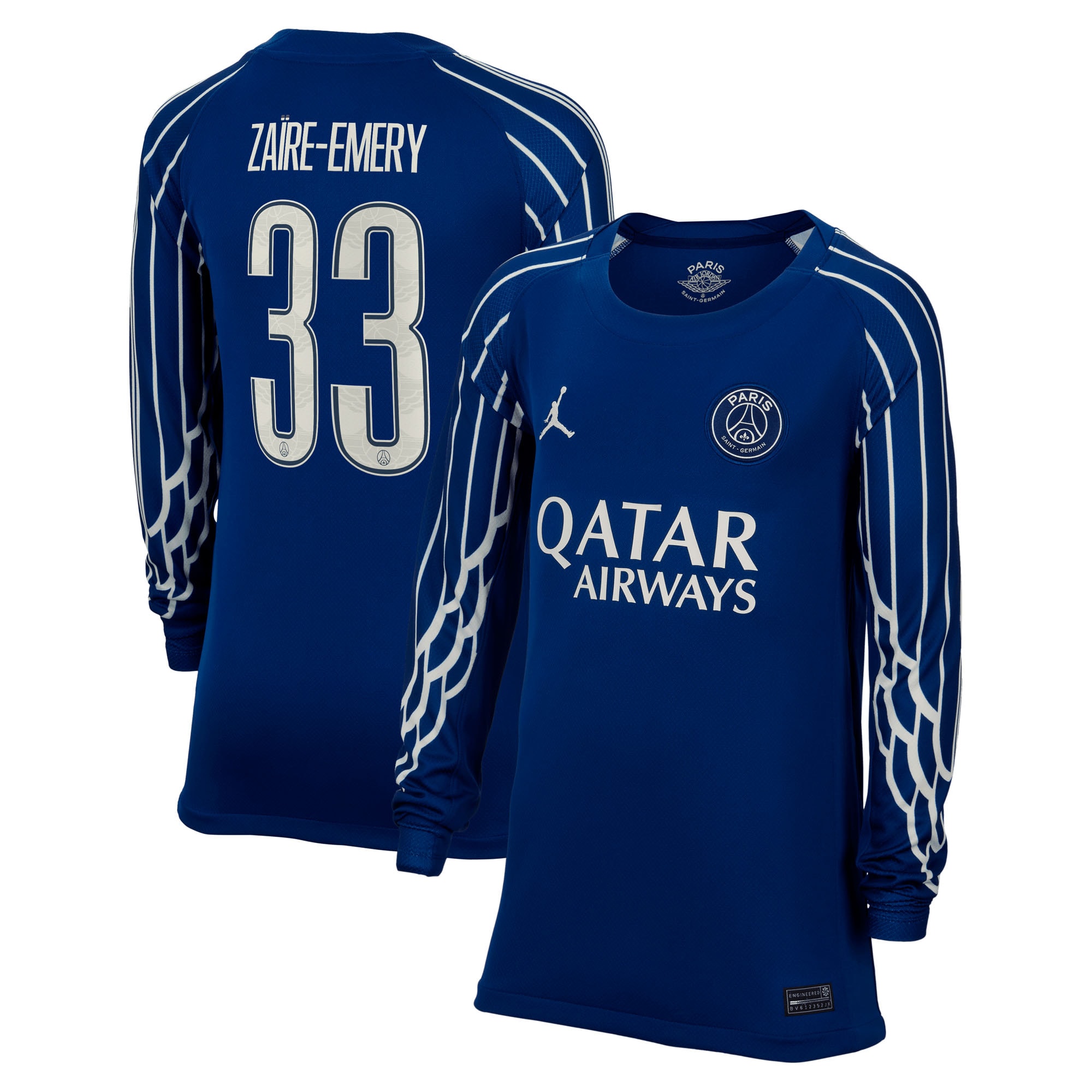 maglia jordan fourth stadium psg 2024-25 – manica lunga – bambini con stampa cup zaire-emery 33 Collezione | Kit e Maglie PSG