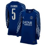 maglia jordan fourth stadium psg 2024-25 – manica lunga – bambini con stampa de almeida 5 Collezione | Kit e Maglie PSG