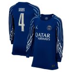 maglia jordan fourth stadium psg 2024-25 – manica lunga – bambini con stampa dudek 4 Collezione | Kit e Maglie PSG