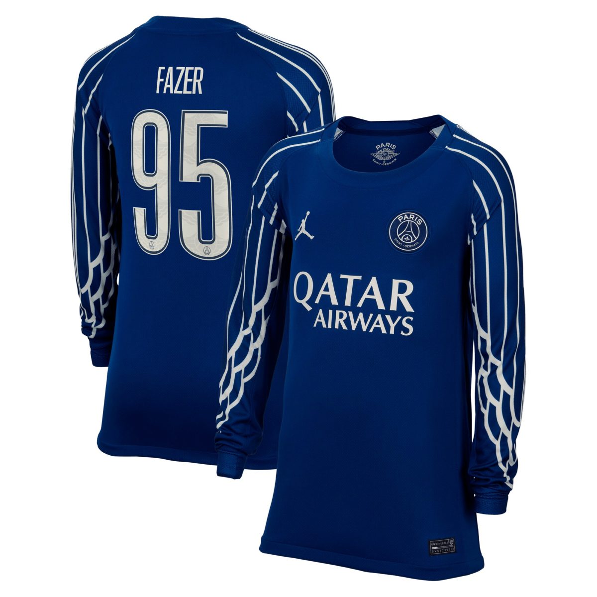 maglia jordan fourth stadium psg 2024-25 – manica lunga – bambini con stampa fazer 95 Collezione | Kit e Maglie PSG