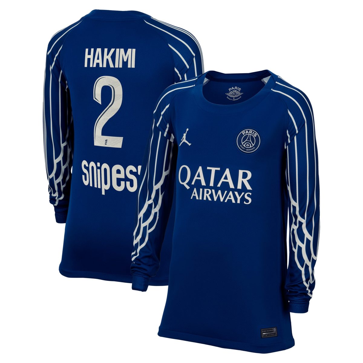maglia jordan fourth stadium psg 2024-25 – manica lunga – bambini con stampa hakimi 2 Collezione | Kit e Maglie PSG