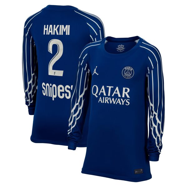 maglia jordan fourth stadium psg 2024-25 – manica lunga – bambini con stampa hakimi 2 Collezione | Kit e Maglie PSG