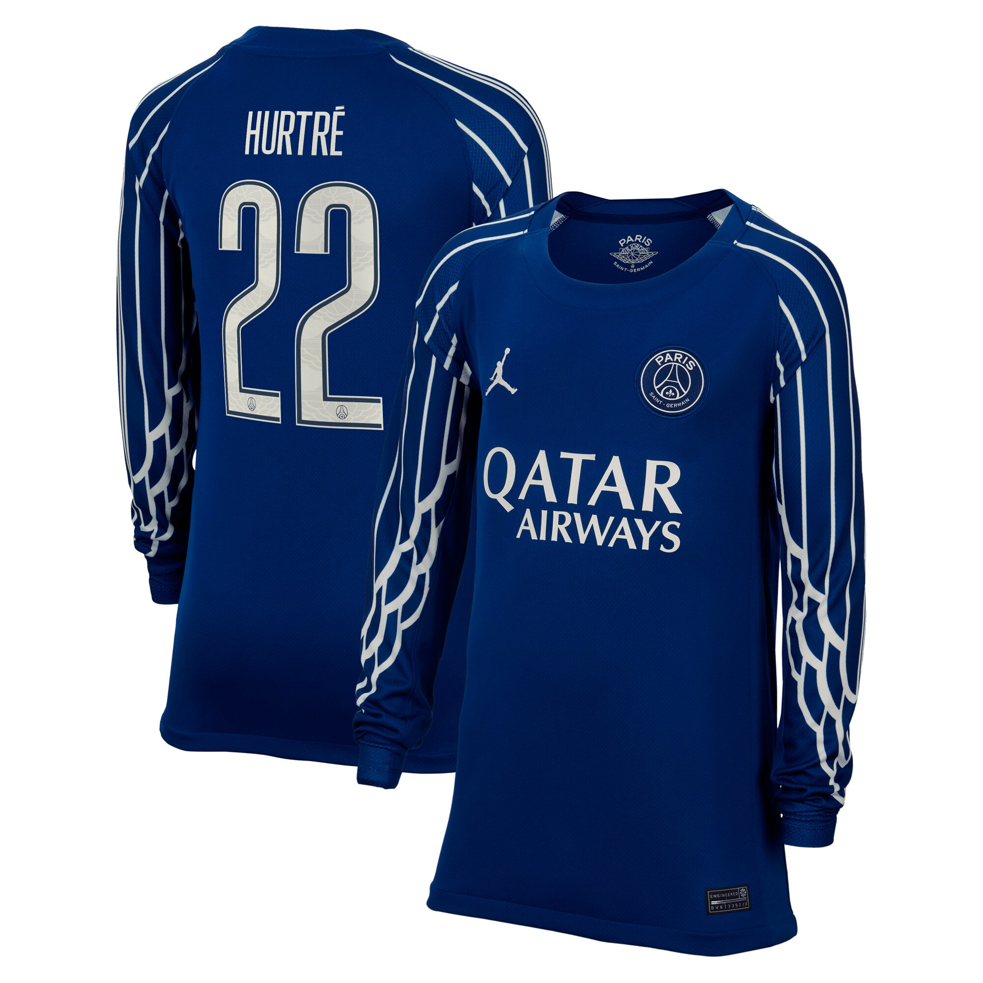 maglia jordan fourth stadium psg 2024-25 – manica lunga – bambini con stampa hurtre 22 Collezione | Kit e Maglie PSG