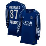 maglia jordan fourth stadium psg 2024-25 – manica lunga – bambini con stampa joao neves 87 Collezione | Kit e Maglie PSG