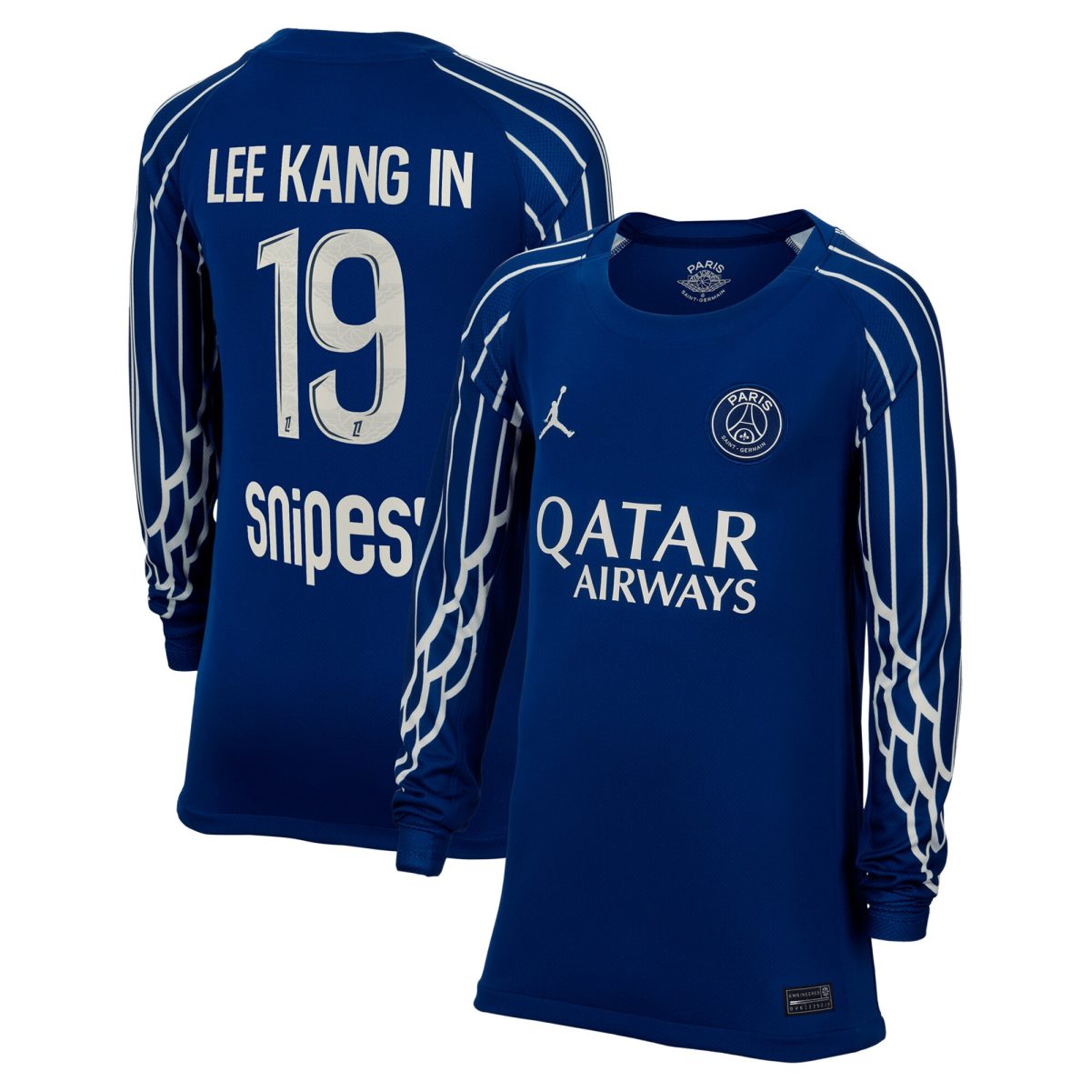 maglia jordan fourth stadium psg 2024-25 – manica lunga – bambini con stampa lee kang in 19 Collezione | Kit e Maglie PSG