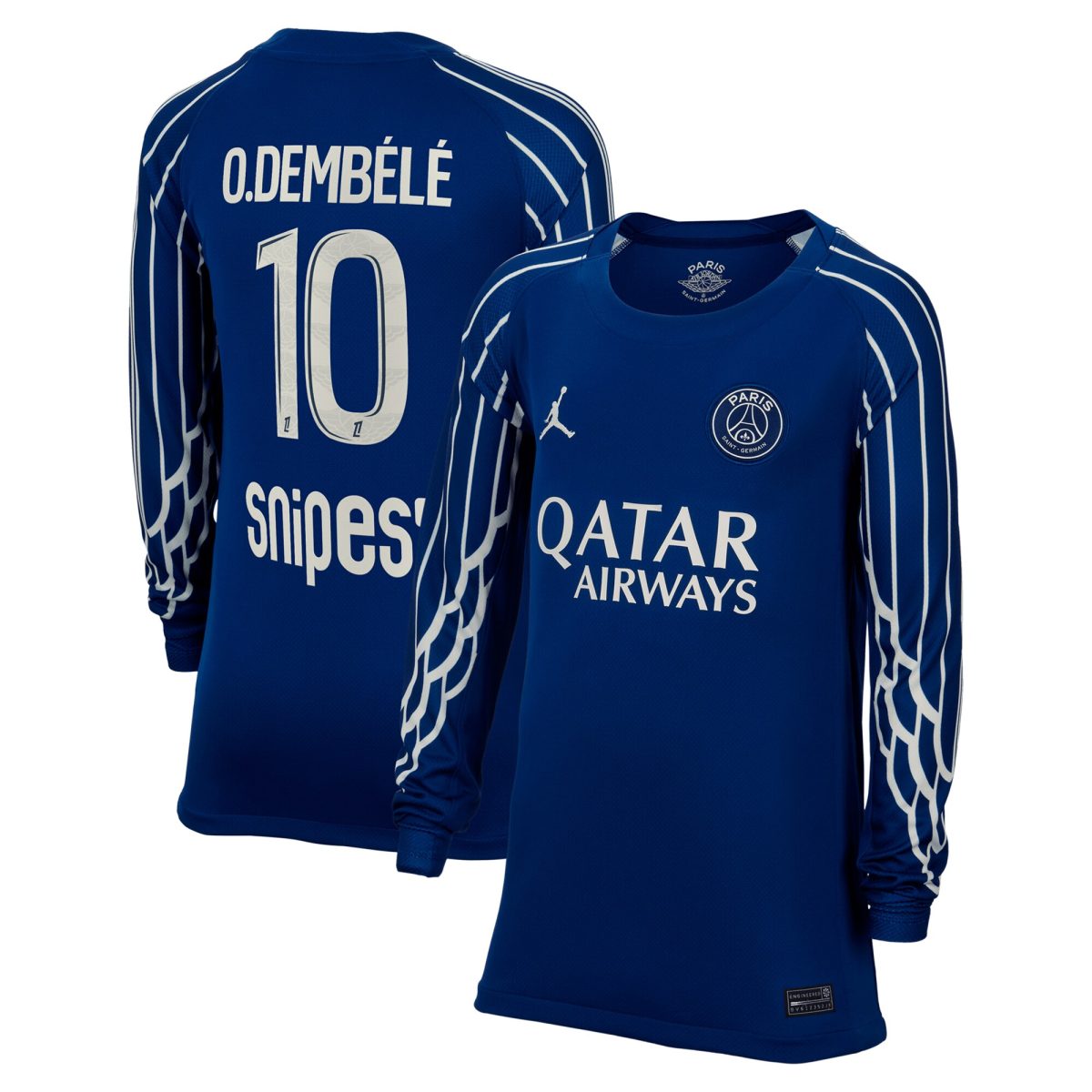 maglia jordan fourth stadium psg 2024-25 – manica lunga – bambini con stampa o.dembele 10 Collezione | Kit e Maglie PSG