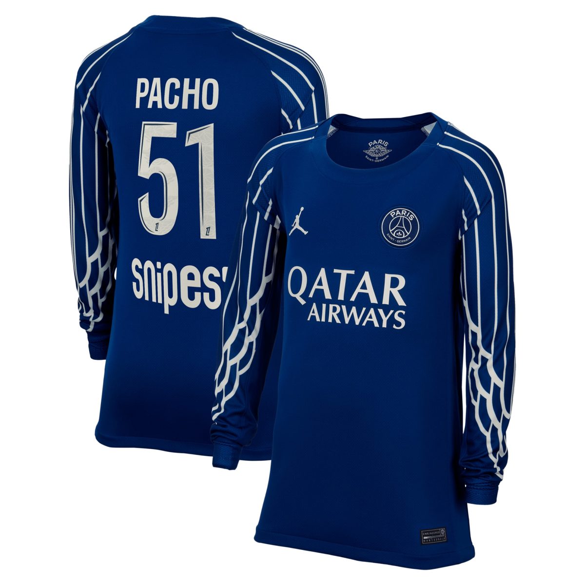 maglia jordan fourth stadium psg 2024-25 – manica lunga – bambini con stampa pacho 51 Collezione | Kit e Maglie PSG