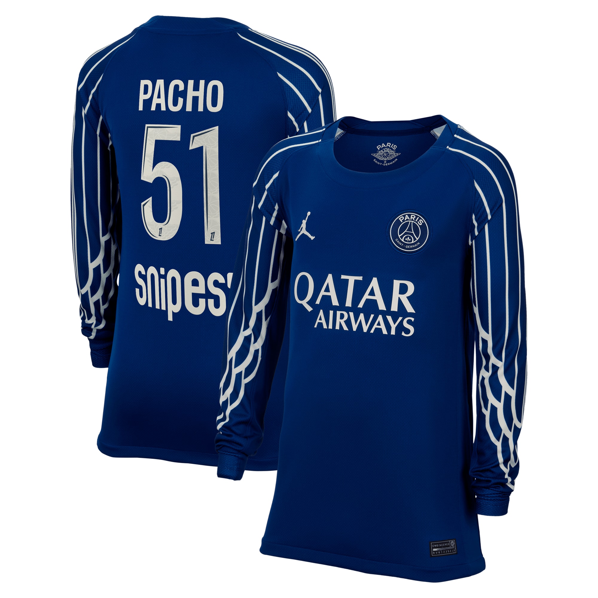maglia jordan fourth stadium psg 2024-25 – manica lunga – bambini con stampa pacho 51 Collezione | Kit e Maglie PSG