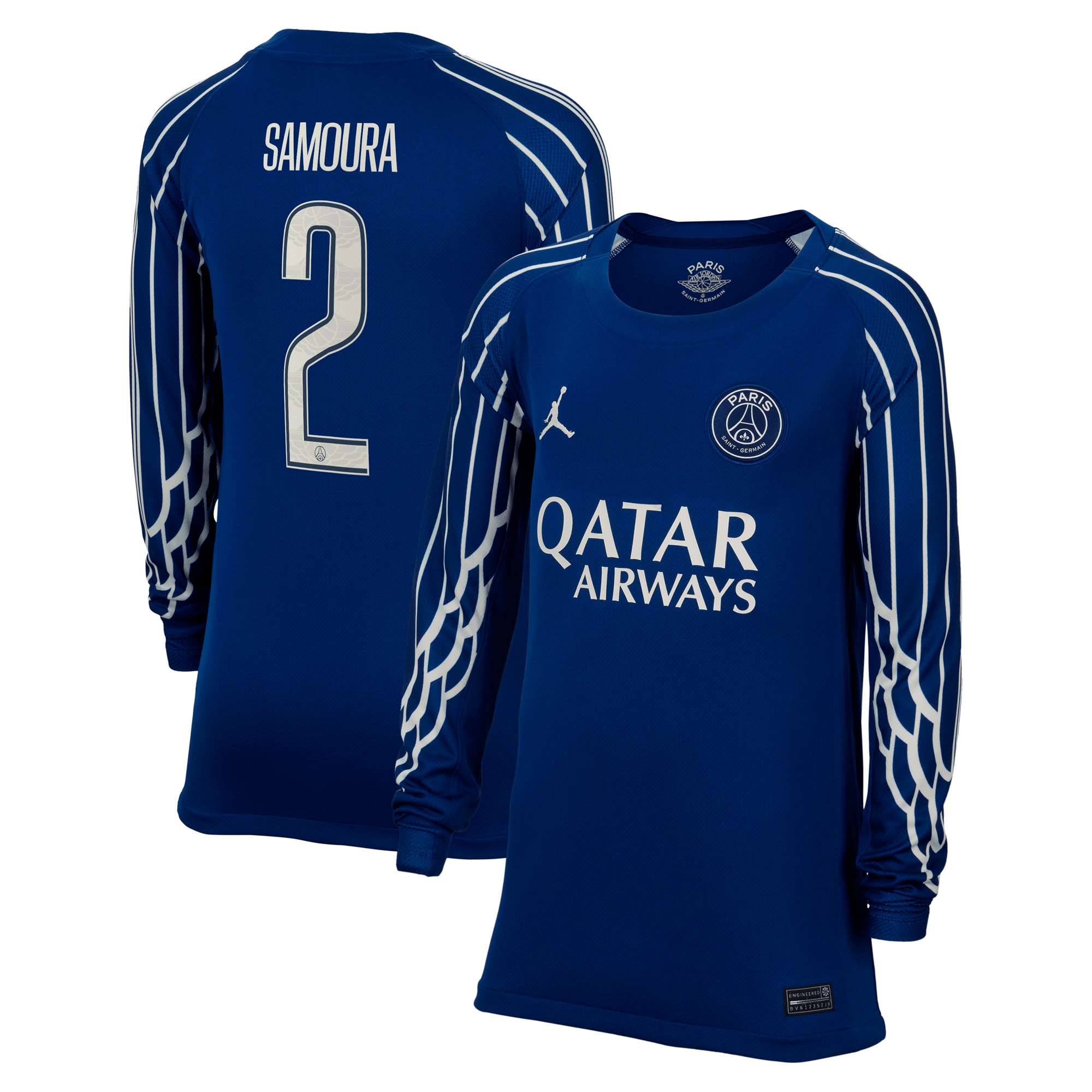 maglia jordan fourth stadium psg 2024-25 – manica lunga – bambini con stampa samoura 2 Collezione | Kit e Maglie PSG