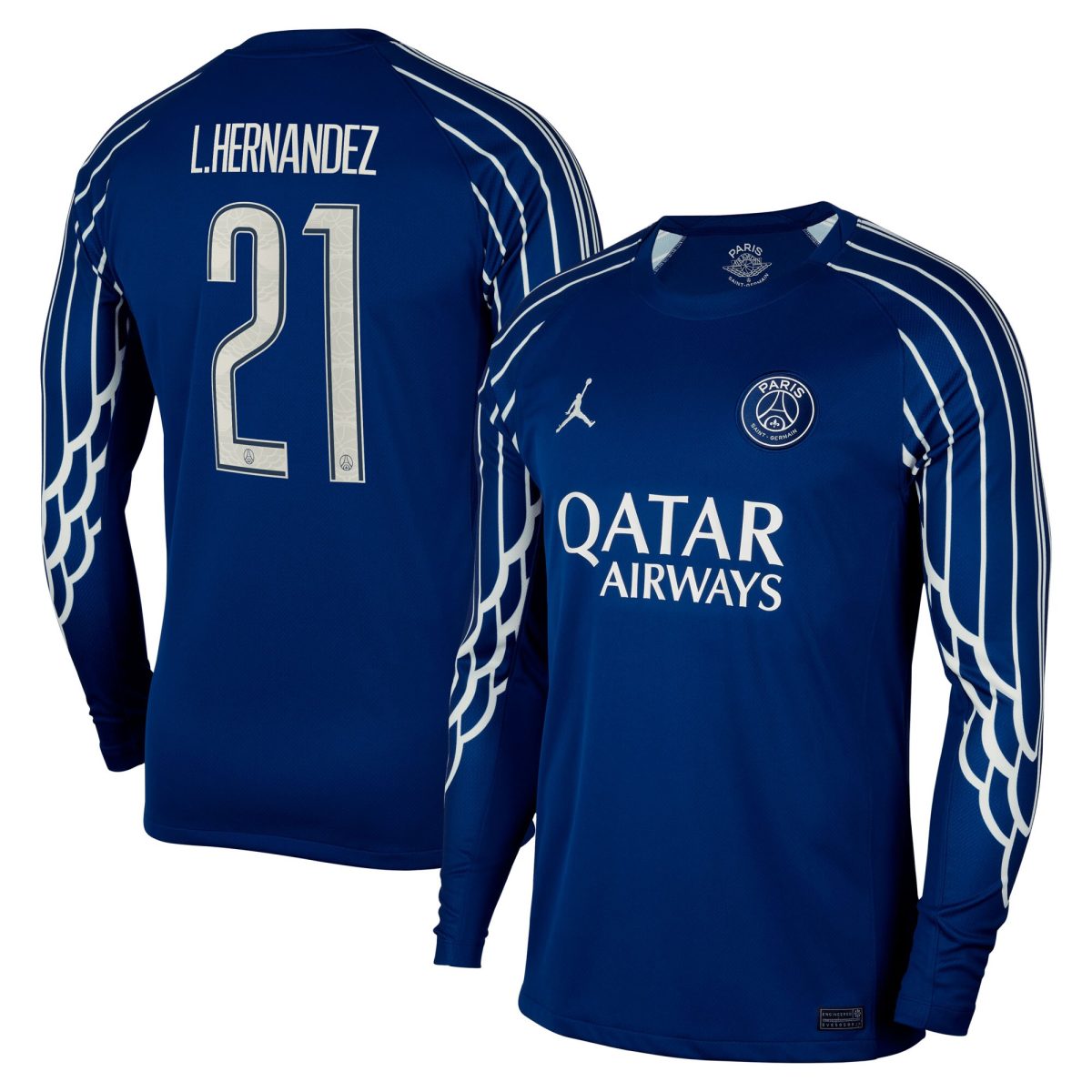 maglia jordan fourth stadium psg 2024-25 – manica lunga con stampa cup l.hernandez 21 Collezione | Kit e Maglie PSG