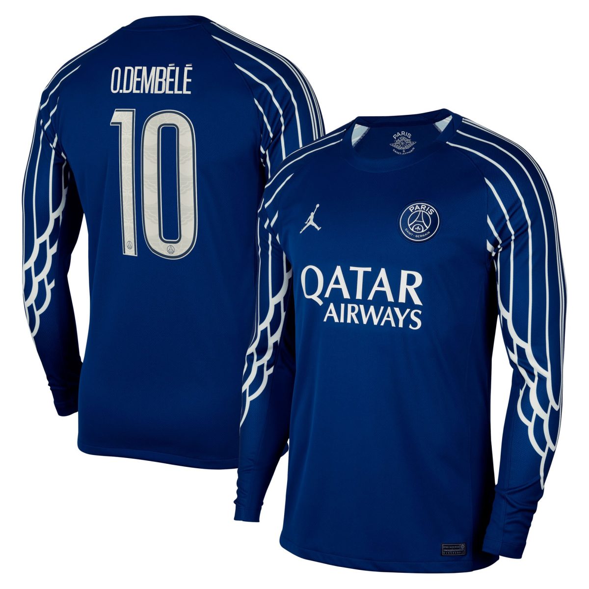 maglia jordan fourth stadium psg 2024-25 – manica lunga con stampa cup o.dembele 10 Collezione | Kit e Maglie PSG