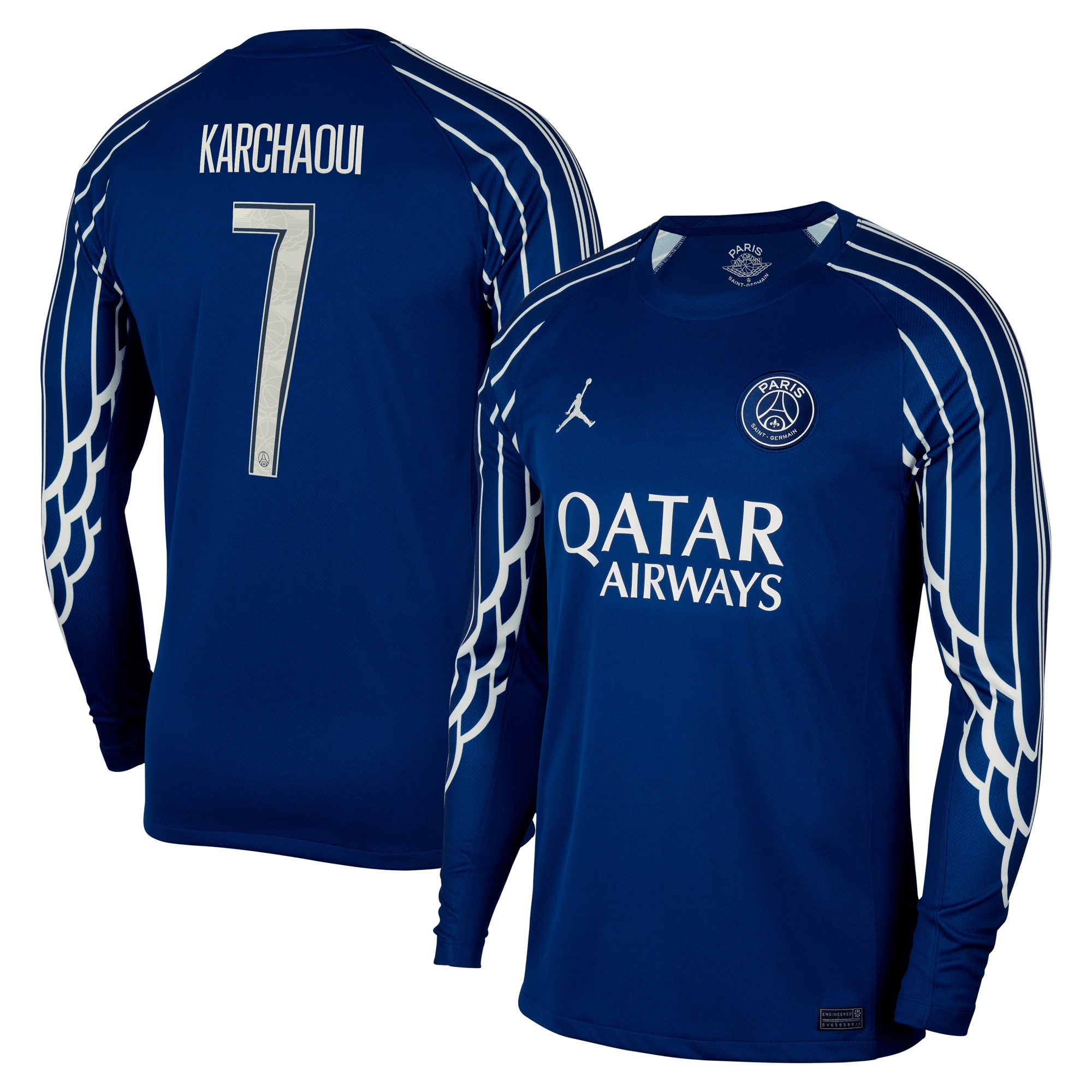 maglia jordan fourth stadium psg 2024-25 – manica lunga con stampa karchaoui 7 Collezione | Kit e Maglie PSG