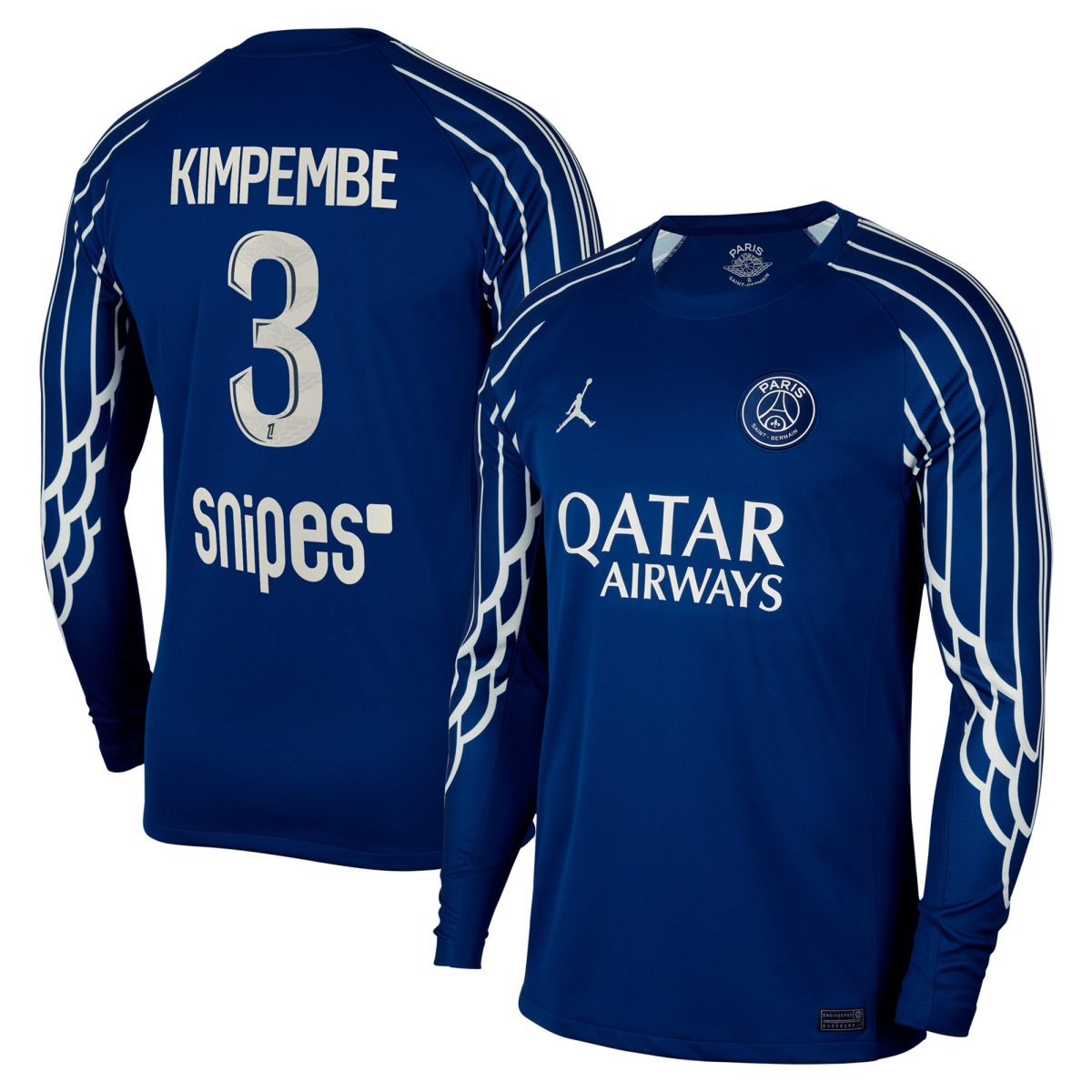 maglia jordan fourth stadium psg 2024-25 – manica lunga con stampa kimpembe 3 Collezione | Kit e Maglie PSG