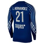 maglia jordan fourth stadium psg 2024-25 – manica lunga con stampa l.hernandez 21 Collezione | Kit e Maglie PSG