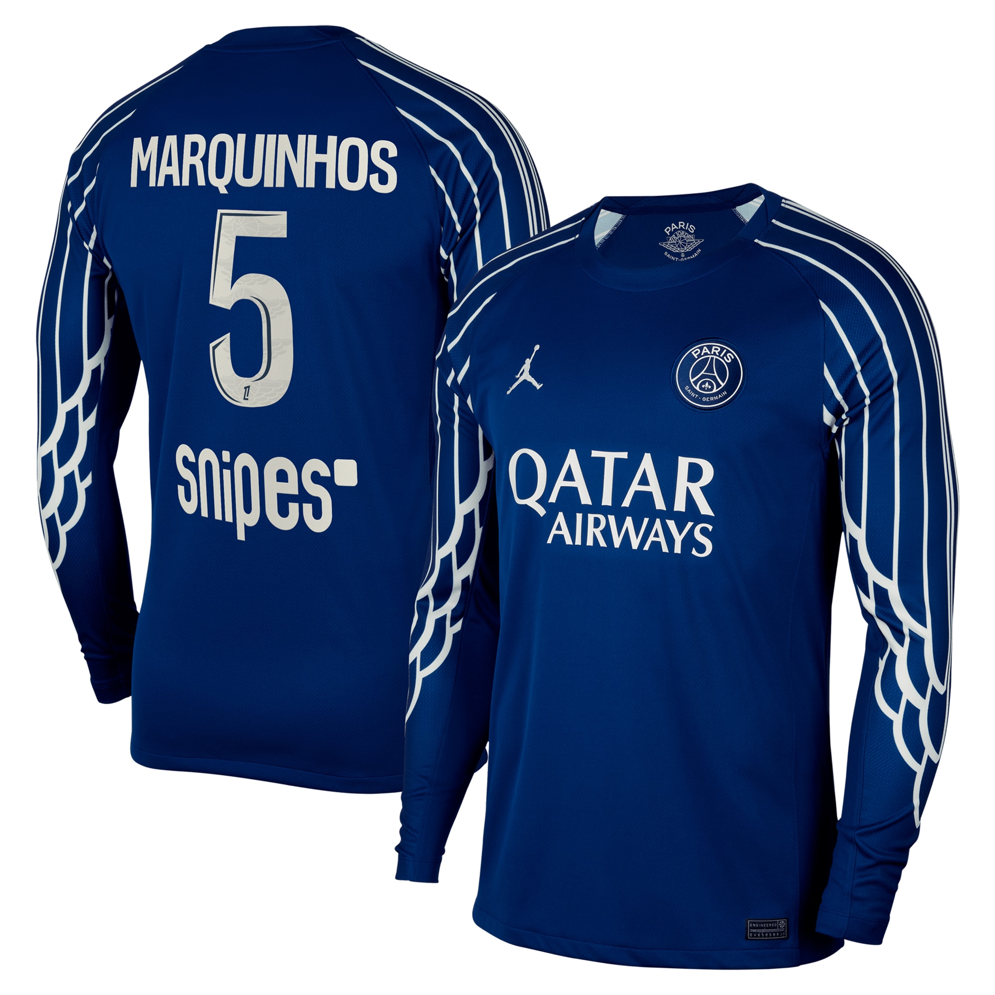 maglia jordan fourth stadium psg 2024-25 – manica lunga con stampa marquinhos 5 Collezione | Kit e Maglie PSG