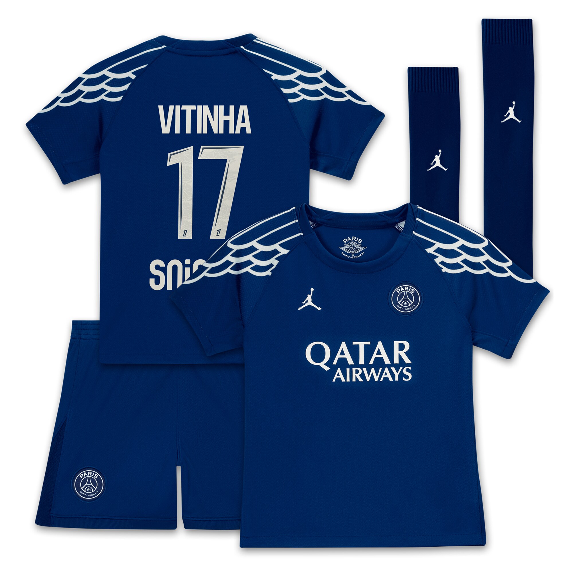 maglia psg jordan fourth stadium 2024-25 – bambini piccoli con stampa vitinha 17 Collezione | Kit e Maglie PSG