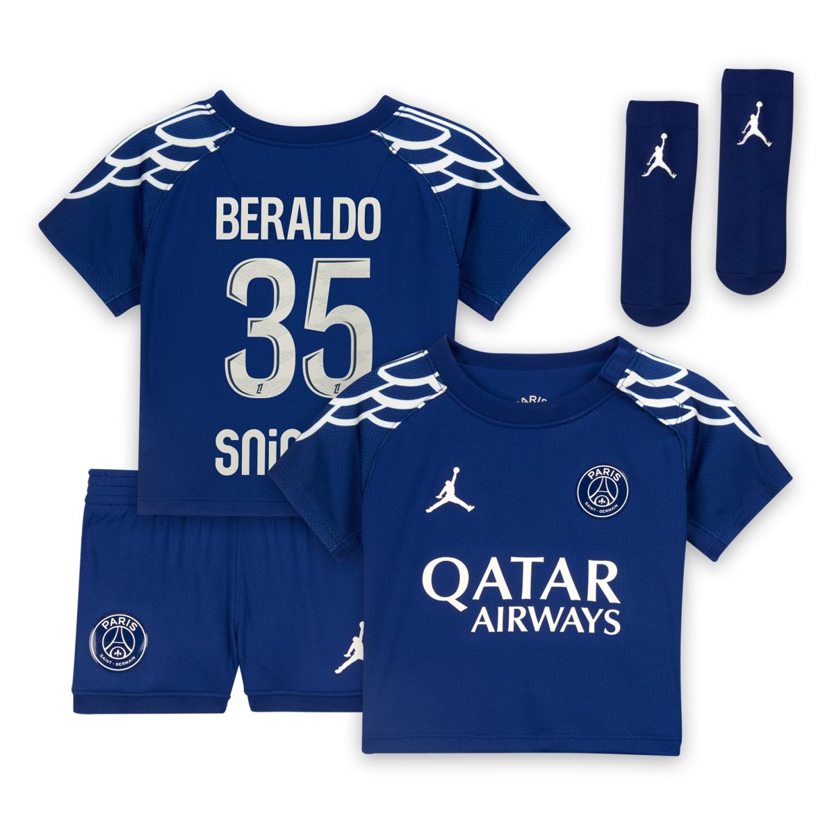 maglia psg jordan fourth stadium 2024-25 – neonato con stampa beraldo 35 Collezione | Kit e Maglie PSG