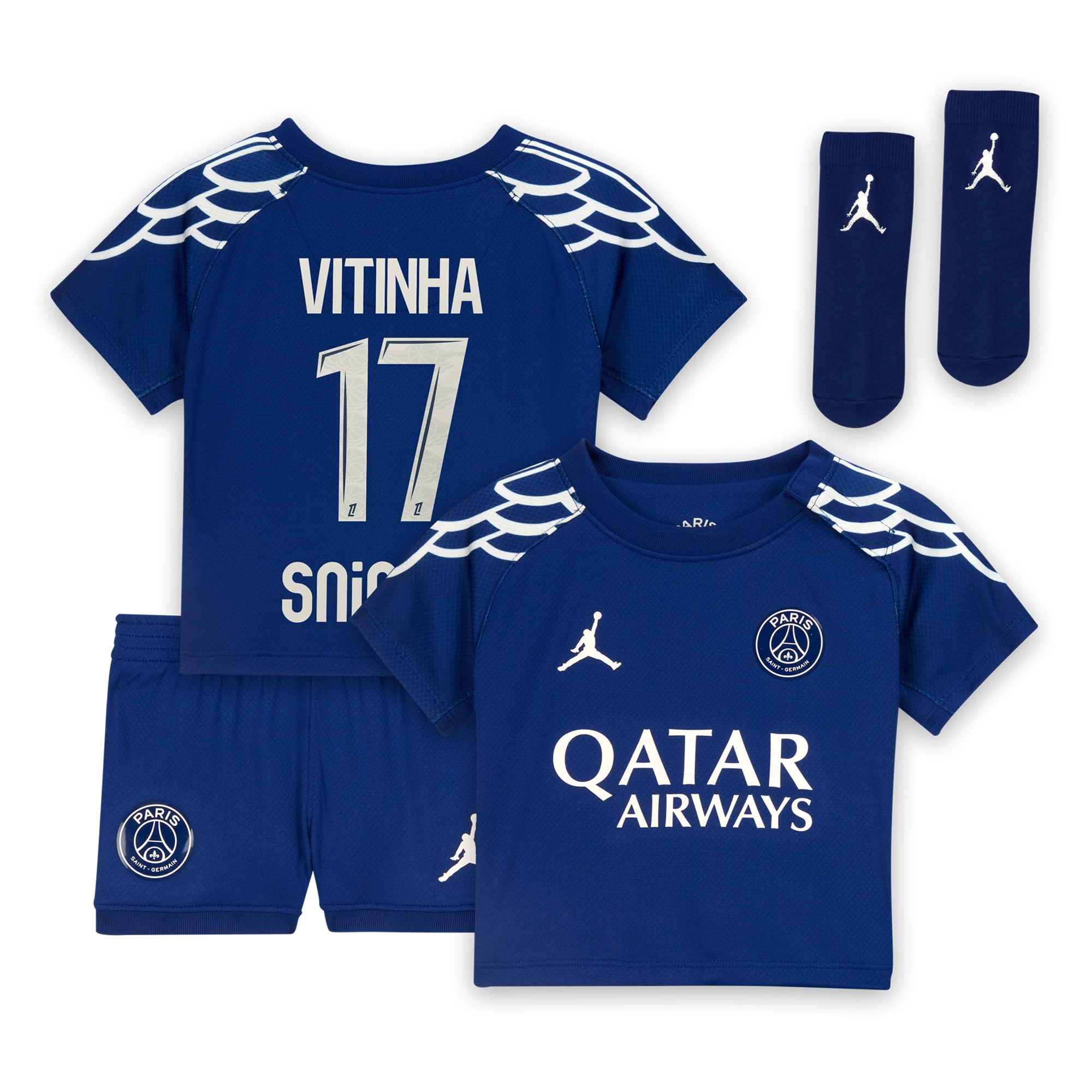 maglia psg jordan fourth stadium 2024-25 – neonato con stampa vitinha 17 Collezione | Kit e Maglie PSG