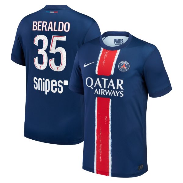 maglia psg nike home stadium 2024-25 – bambini con stampa beraldo 35 Collezione | Kit e Maglie PSG