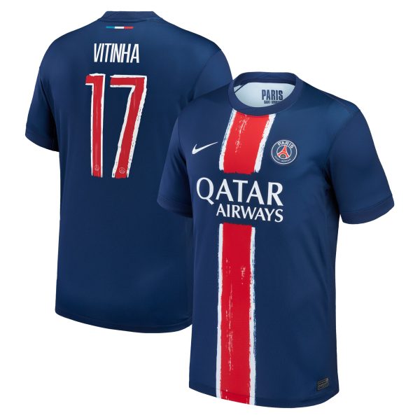 maglia psg nike home stadium 2024-25 – bambini con stampa cup vitinha 17 Collezione | Kit e Maglie PSG