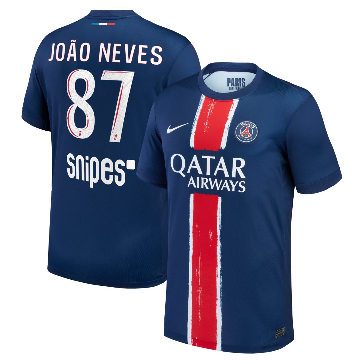 maglia psg nike home stadium 2024-25 – bambini con stampa joao neves 87 Collezione | Kit e Maglie PSG