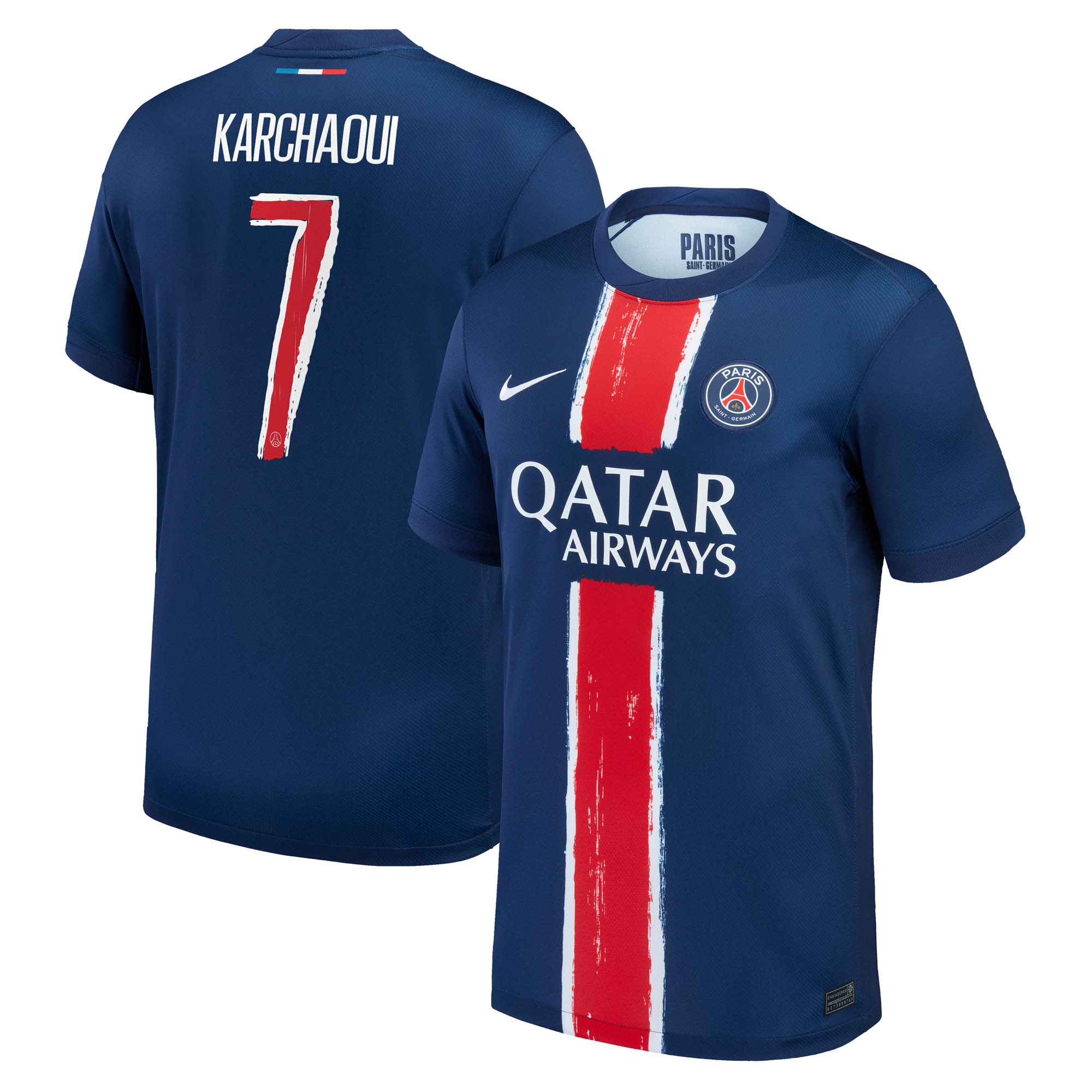 maglia psg nike home stadium 2024-25 – bambini con stampa karchaoui 7 Collezione | Kit e Maglie PSG