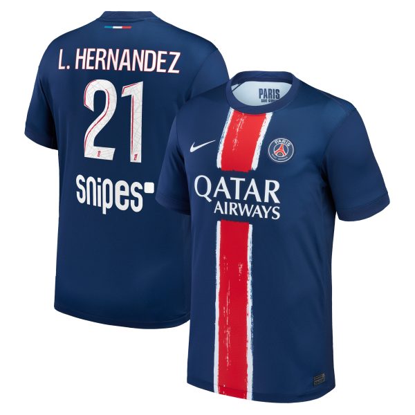 maglia psg nike home stadium 2024-25 – bambini con stampa l.hernandez 21 Collezione | Kit e Maglie PSG