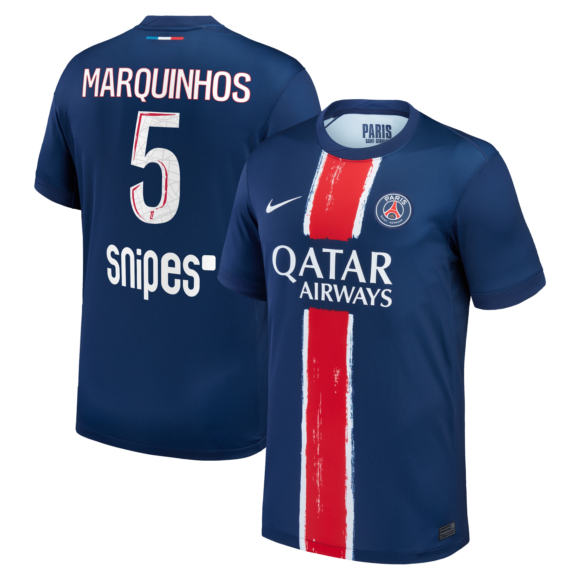 maglia psg nike home stadium 2024-25 – bambini con stampa marquinhos 5 Collezione | Kit e Maglie PSG