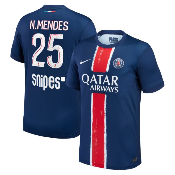 maglia psg nike home stadium 2024-25 – bambini con stampa n.mendes 25 Collezione | Kit e Maglie PSG