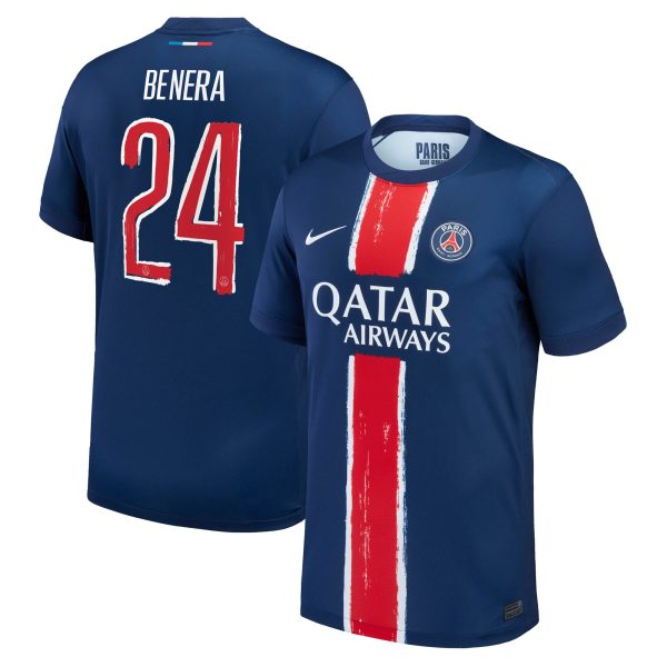 maglia psg nike home stadium 2024-25 con stampa benera 24 Collezione | Kit e Maglie PSG