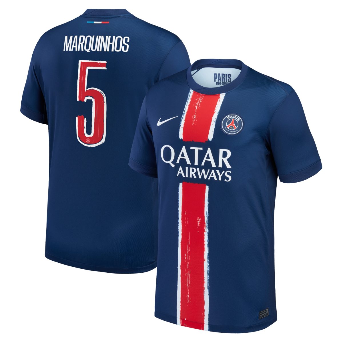 maglia psg nike home stadium 2024-25 con stampa cup marquinhos 5 Collezione | Kit e Maglie PSG