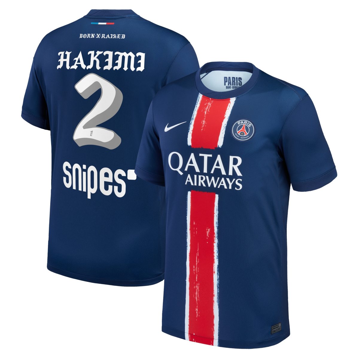 maglia psg nike home stadium 2024-25 con stampa hakimi 2 born x raised Collezione | Kit e Maglie PSG
